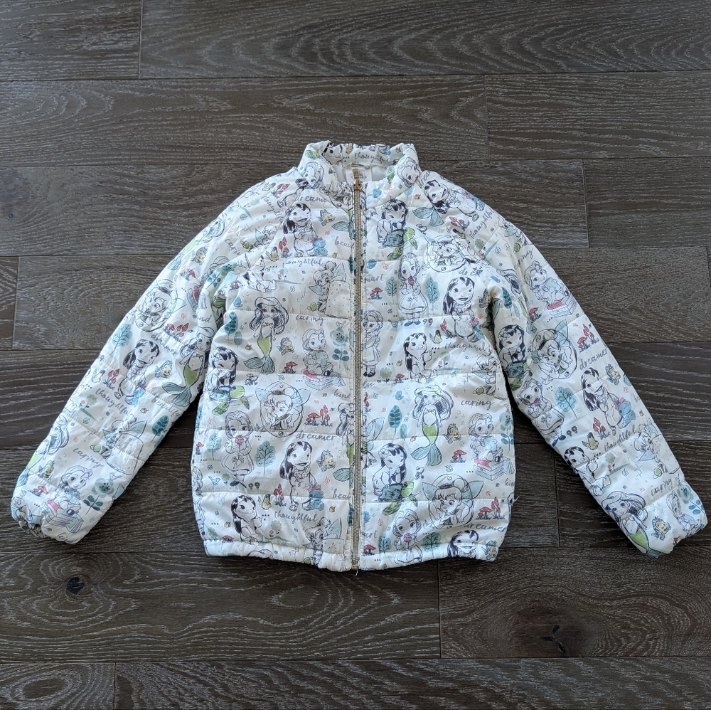 Disney Animators’ Collection Lightweight Puffy Jacket Size 7/8